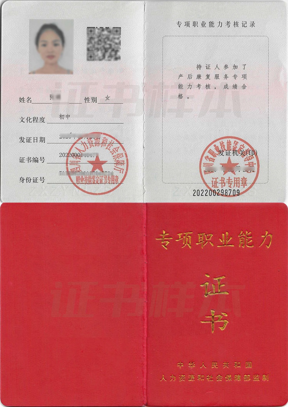 专项证书